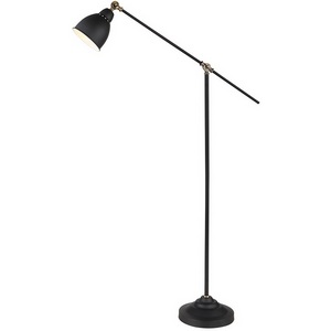 Торшер напольный высотой 150 см для чтения Arte Lamp BRACCIO A2054PN-1BK