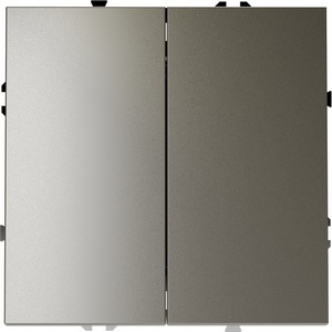 Проходной переключатель двухклавишный встраиваемый (шелк) IP30 Voltum S70 VLS020304