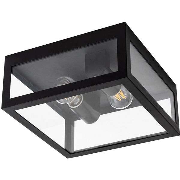 Уличный потолочный светильник IP44 Arte Lamp Belfast A4569PF-2BK  фото